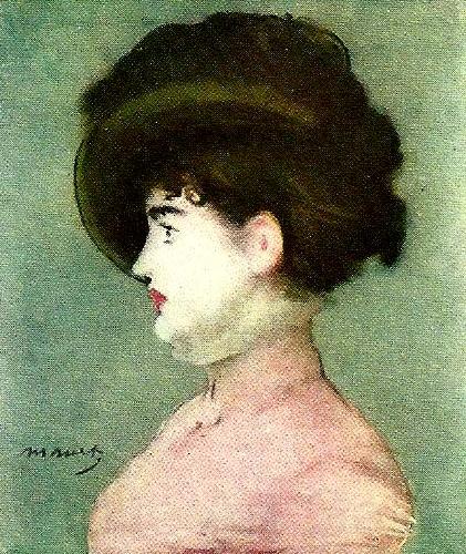 Edouard Manet portratt av irma brunner France oil painting art